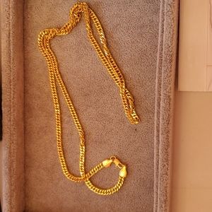 Necklace gold plated no87